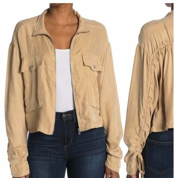 BLANKNYC NWT Women's Crop Utility Tan Jacket Size S - Picture 1 of 6